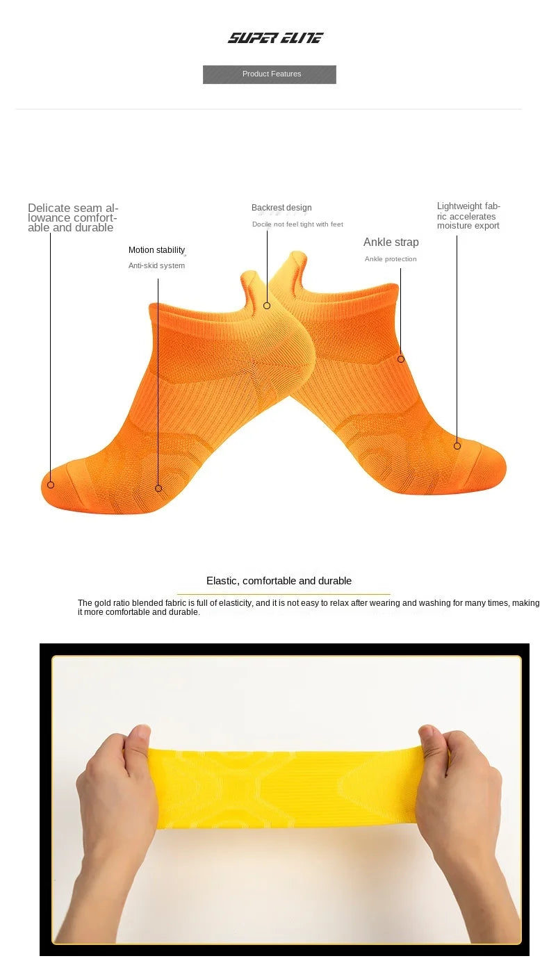 Men Women Running Socks Basketball Breathable Anti Slip