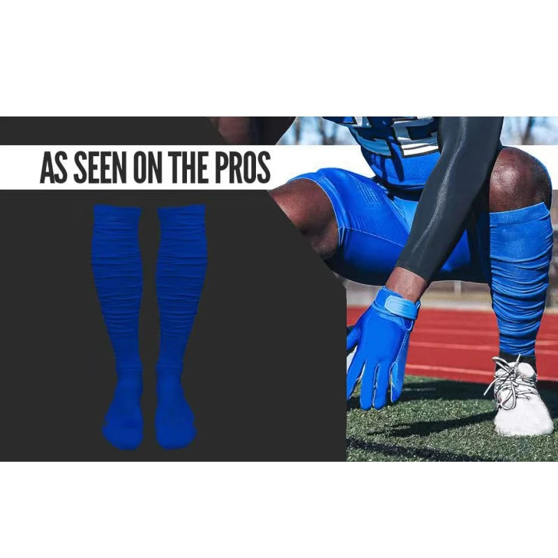 Football Socks Extra Long Padded Scrunch Athletic Socks