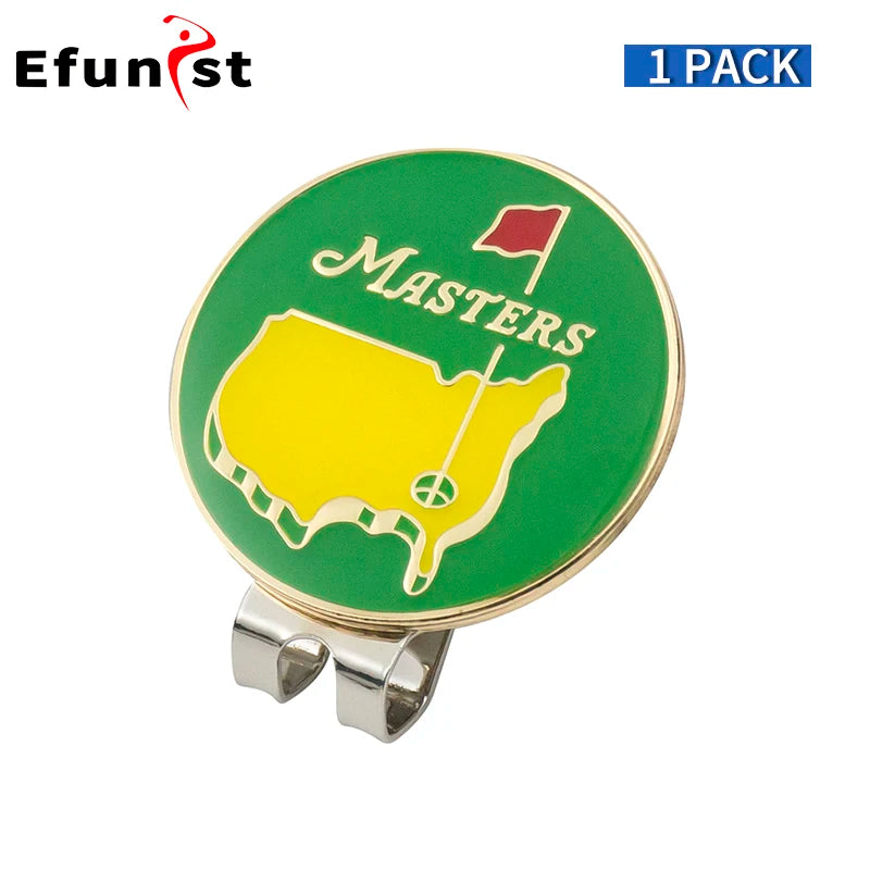 1Pcs Golf Ball Marker Golf Cap Clips With Magnet Mark Golf Ball Position Removable Metal Various Styles Men Women Drop Ship