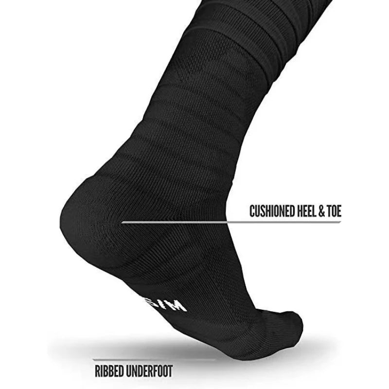 Football Socks Extra Long Padded Scrunch Athletic Socks