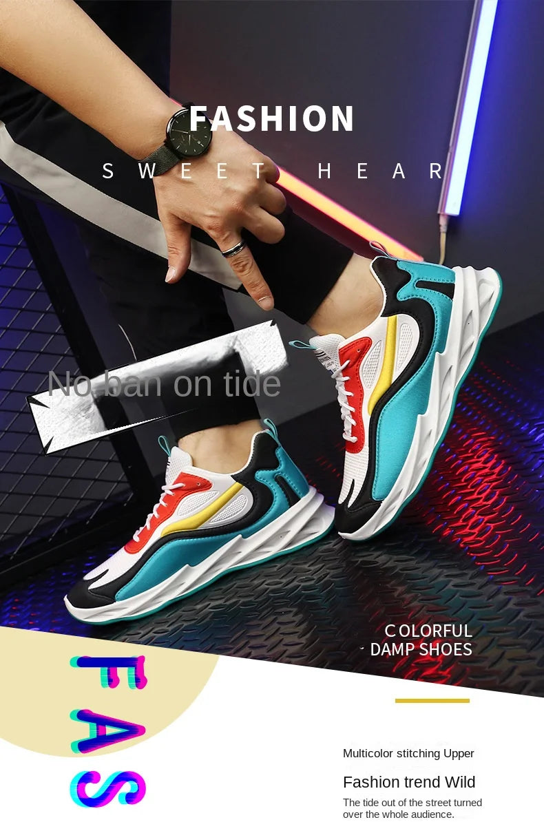 2024 Cloth Breathable Thick-soled Casual Sports Shoes