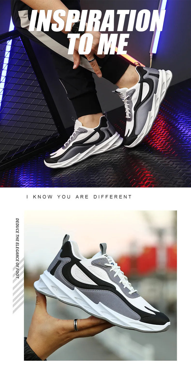 2024 Cloth Breathable Thick-soled Casual Sports Shoes