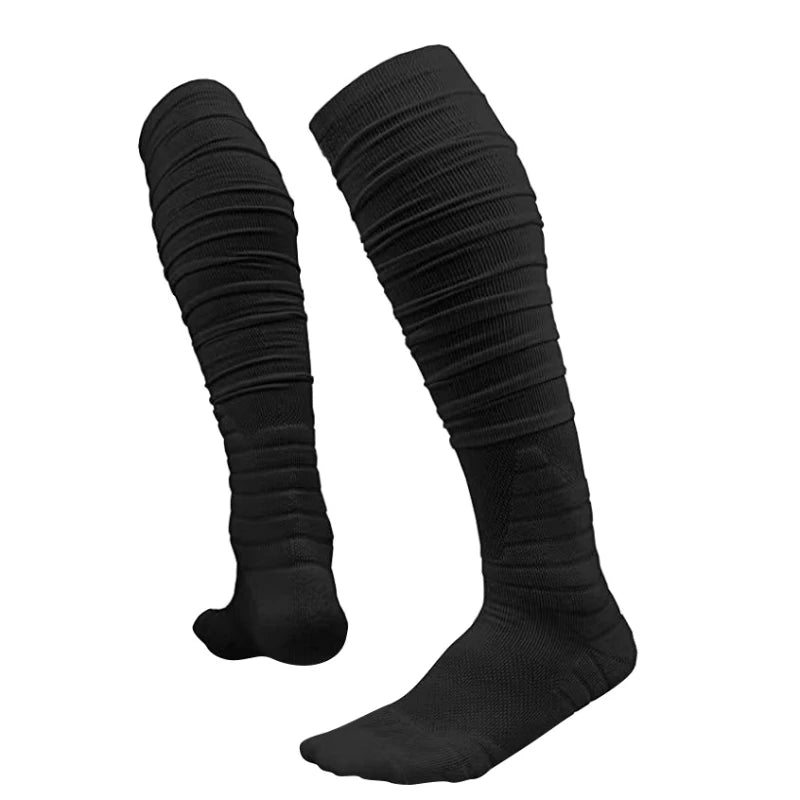 Football Socks Extra Long Padded Scrunch Athletic Socks