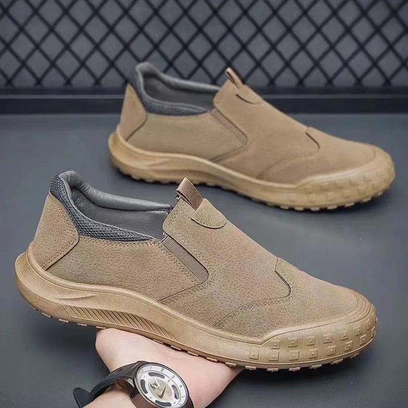 2024 Men's casual shoes Vulcanized Work loafers Mesh Lightweight Man sports shoes Canvas Shoes for Men 