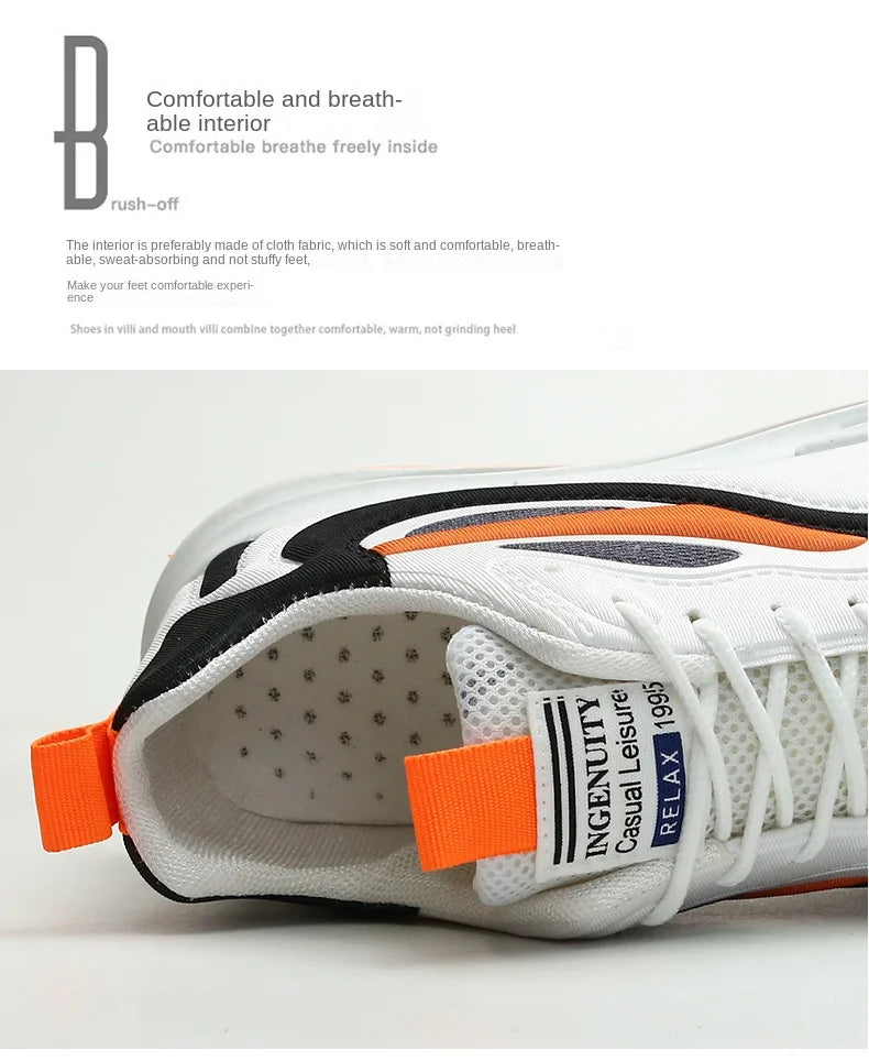 2024 Cloth Breathable Thick-soled Casual Sports Shoes