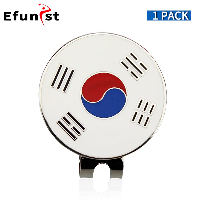 1Pcs Golf Ball Marker Golf Cap Clips With Magnet Mark Golf Ball Position Removable Metal Various Styles Men Women Drop Ship