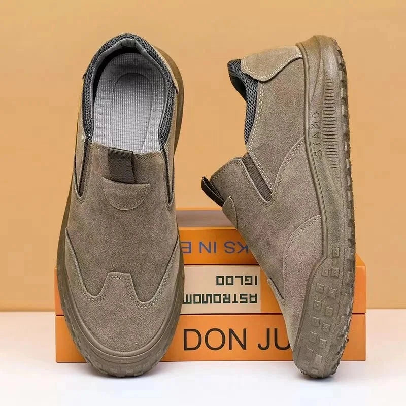 2024 Men's casual shoes Vulcanized Work loafers Mesh Lightweight Man sports shoes Canvas Shoes for Men 