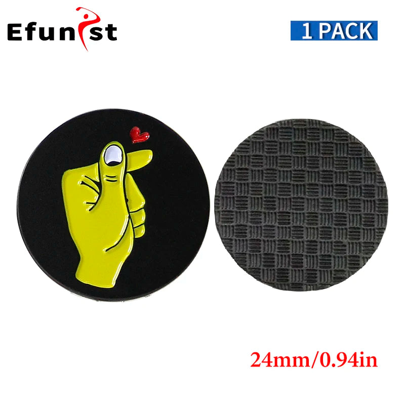 1Pcs Golf Ball Marker Golf Cap Clips With Magnet Mark Golf Ball Position Removable Metal Various Styles Men Women Drop Ship