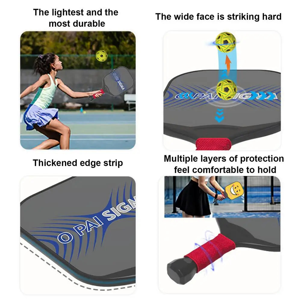 Pickle Ball Paddle 2pcs Portable Pickleball Set