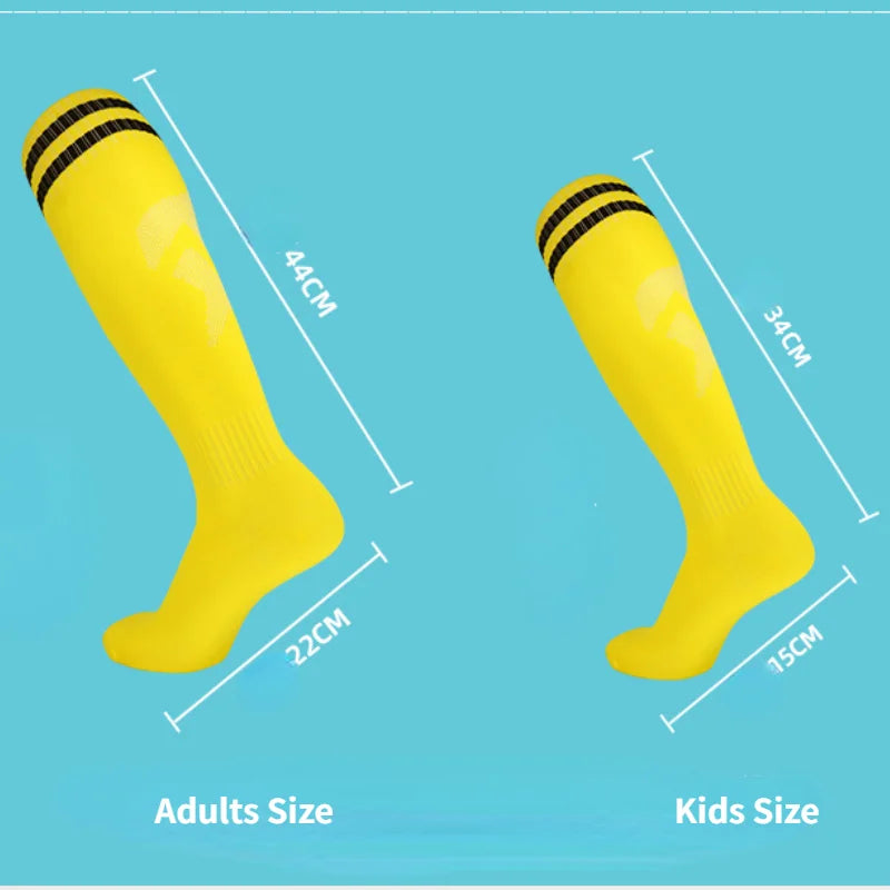 Children adult Football Sports Socks Long Knee