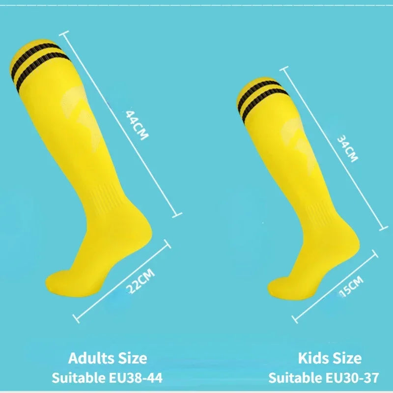 Children adult Football Sports Socks Long Knee