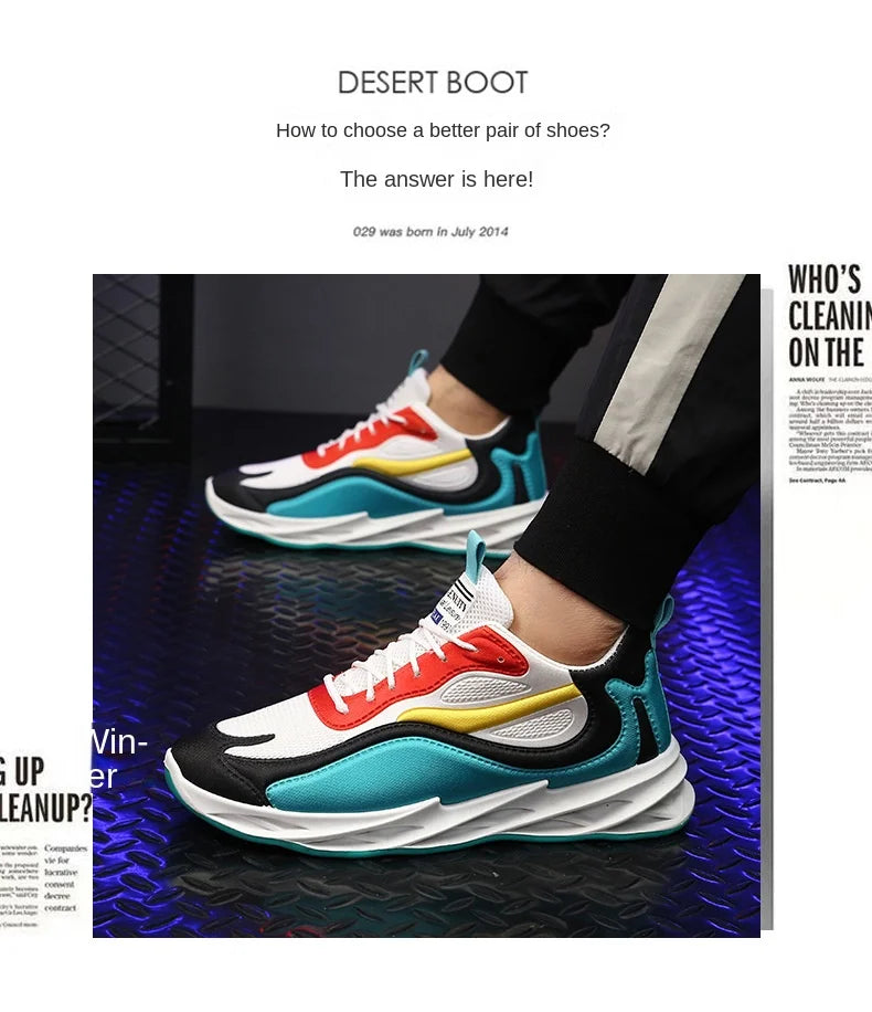 2024 Cloth Breathable Thick-soled Casual Sports Shoes