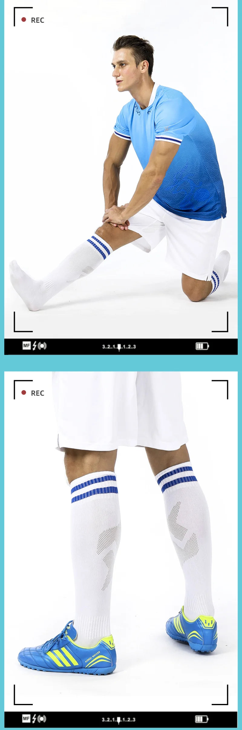 Children adult Football Sports Socks Long Knee
