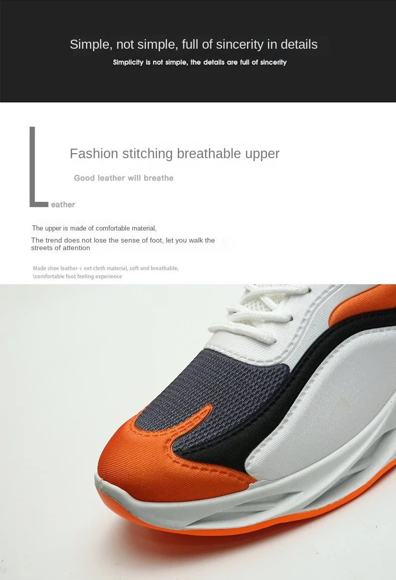 2024 Cloth Breathable Thick-soled Casual Sports Shoes