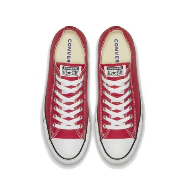 Converse Chuck Taylor All Star Men and Women Skateboarding Shoes Low-top Outdoor Lightweight Vintage Sneaker White