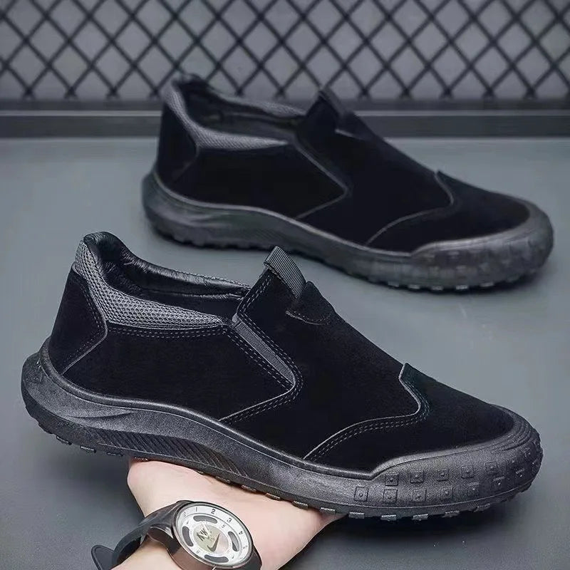 2024 Men's casual shoes Vulcanized Work loafers Mesh Lightweight Man sports shoes Canvas Shoes for Men 