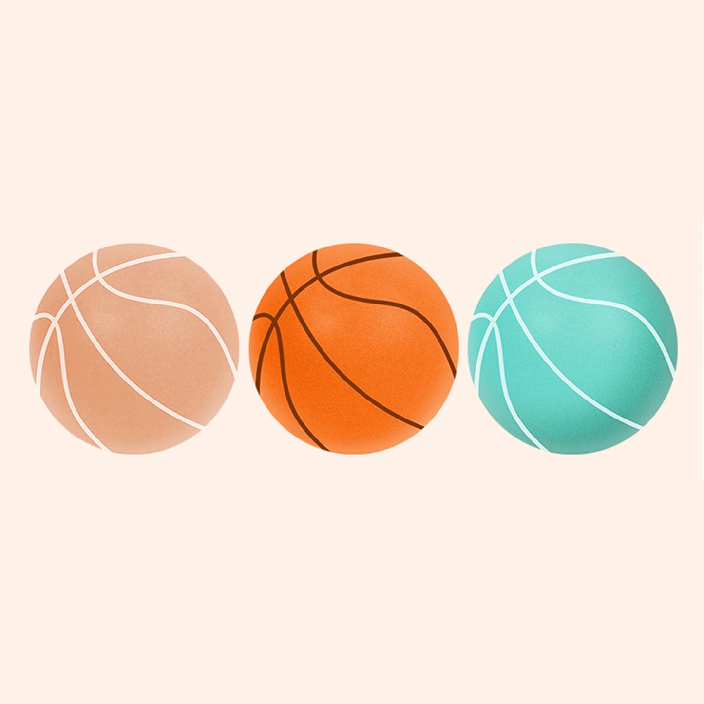 Bouncing Mute Ball Indoor Silent Basketball 24 cm
