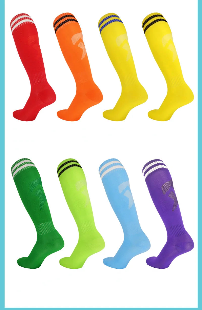 Children adult Football Sports Socks Long Knee