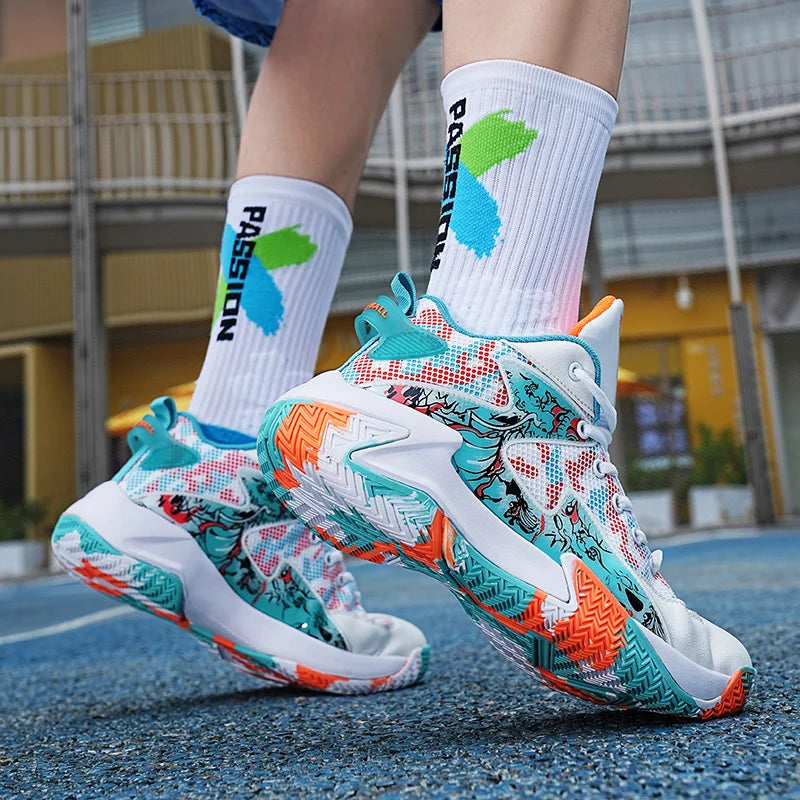 Unisex Basketball Shoes Breathable Sports Shoes Athletic Sneakers