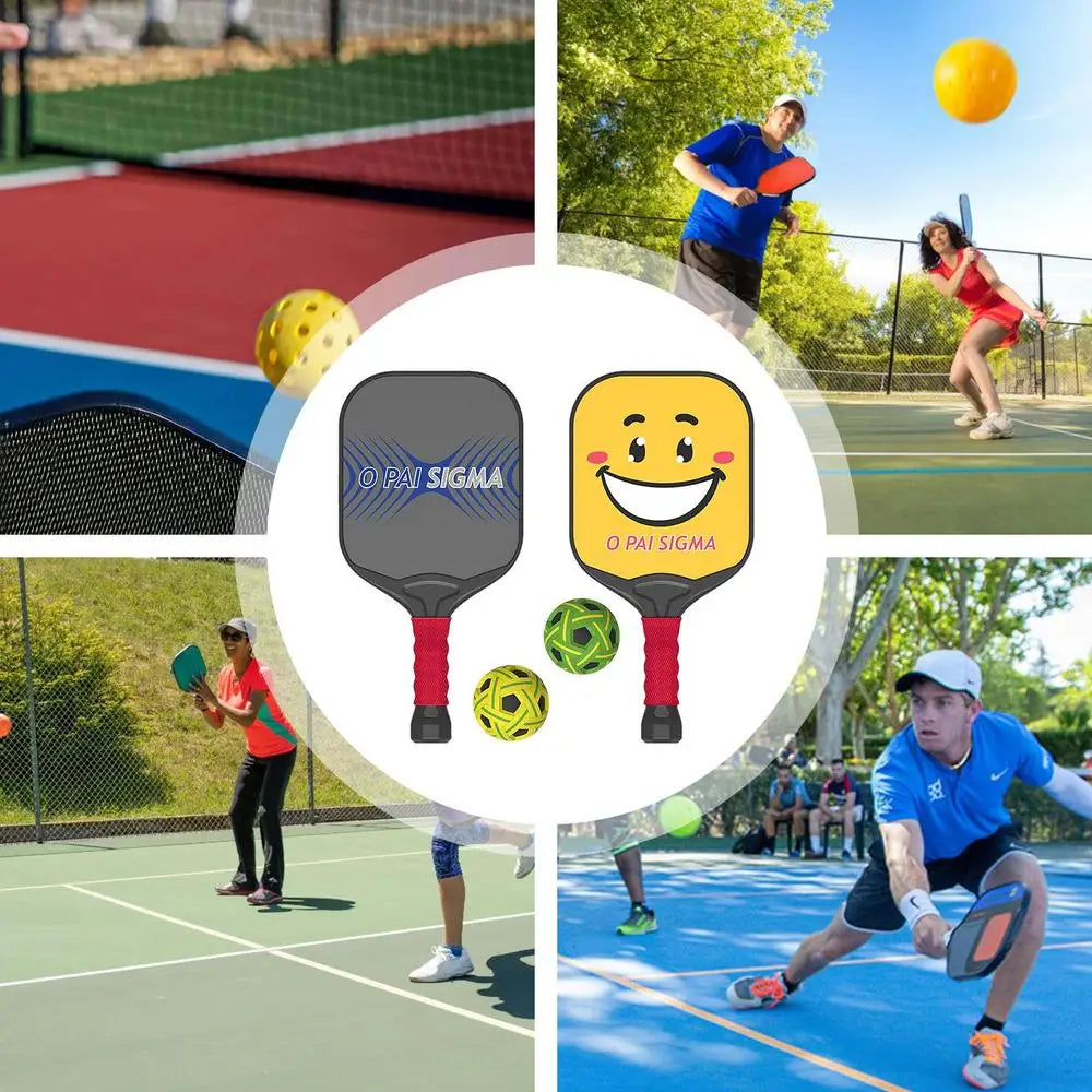 Pickle Ball Paddle 2pcs Portable Pickleball Set