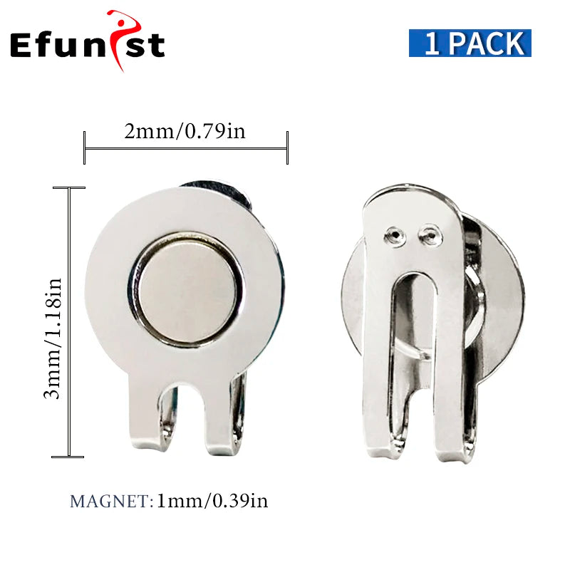 1Pcs Golf Ball Marker Golf Cap Clips With Magnet Mark Golf Ball Position Removable Metal Various Styles Men Women Drop Ship