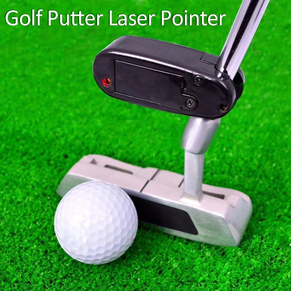 Mini Black Golf Putter Laser Pointer Putting Training Aim Line Corrector