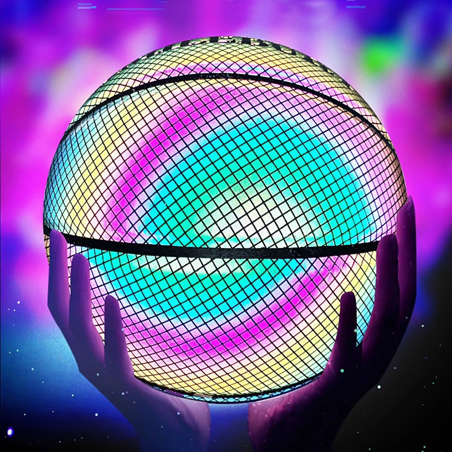 Luminous Basketball Reflective Lighted PU Wear-Resistant Glowing