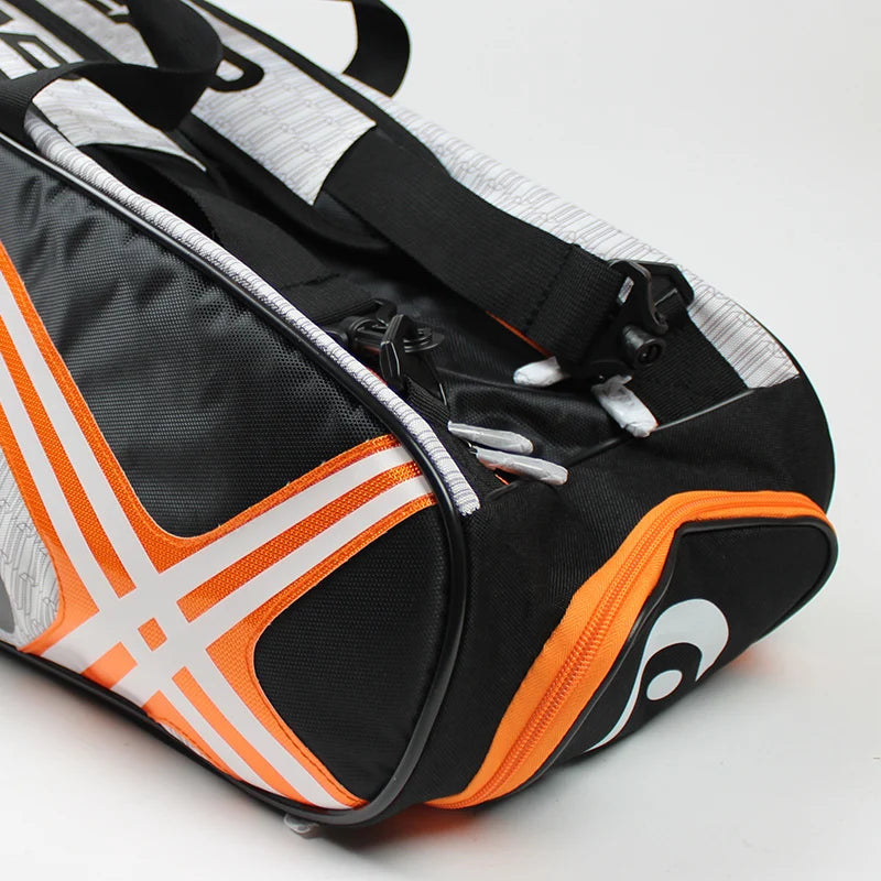 Tennis Rackets Bag Large Capacity 3-6 Pieces Tennis Badminton Gym bag Separated Shoes Bag