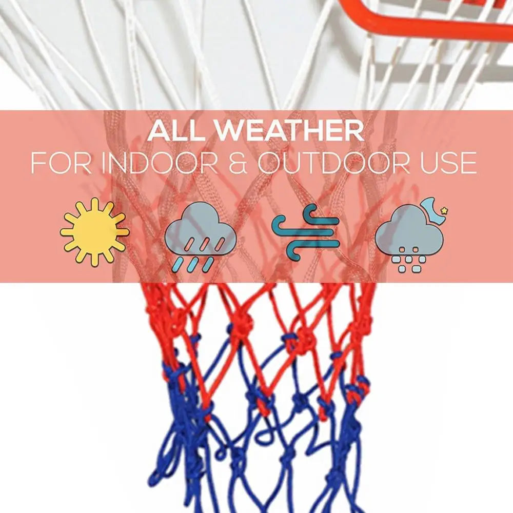 Basketball Rim Net Heavy Duty Wear-resistant Nylon Durable Rugged