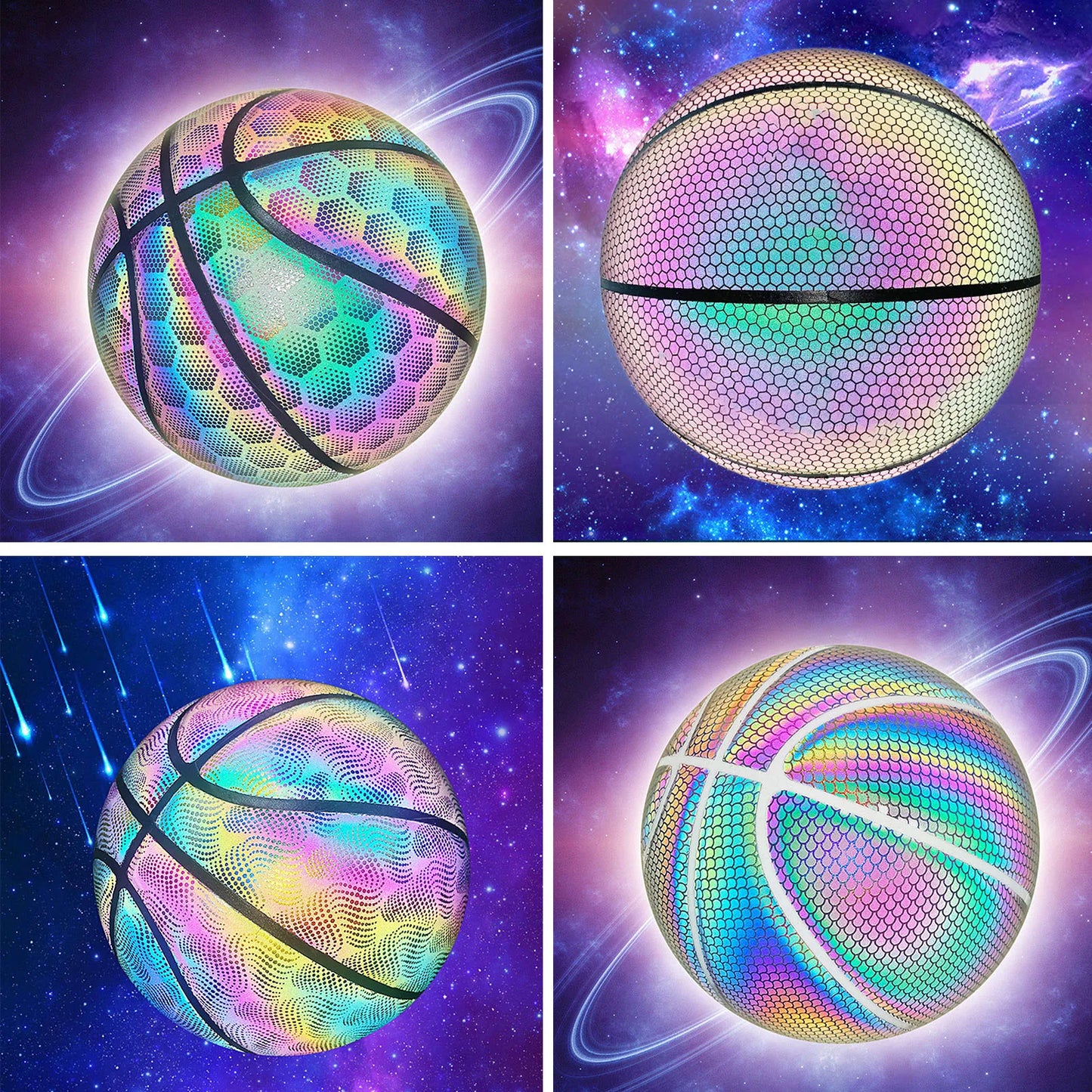 Luminous Basketball Reflective Lighted PU Wear-Resistant Glowing