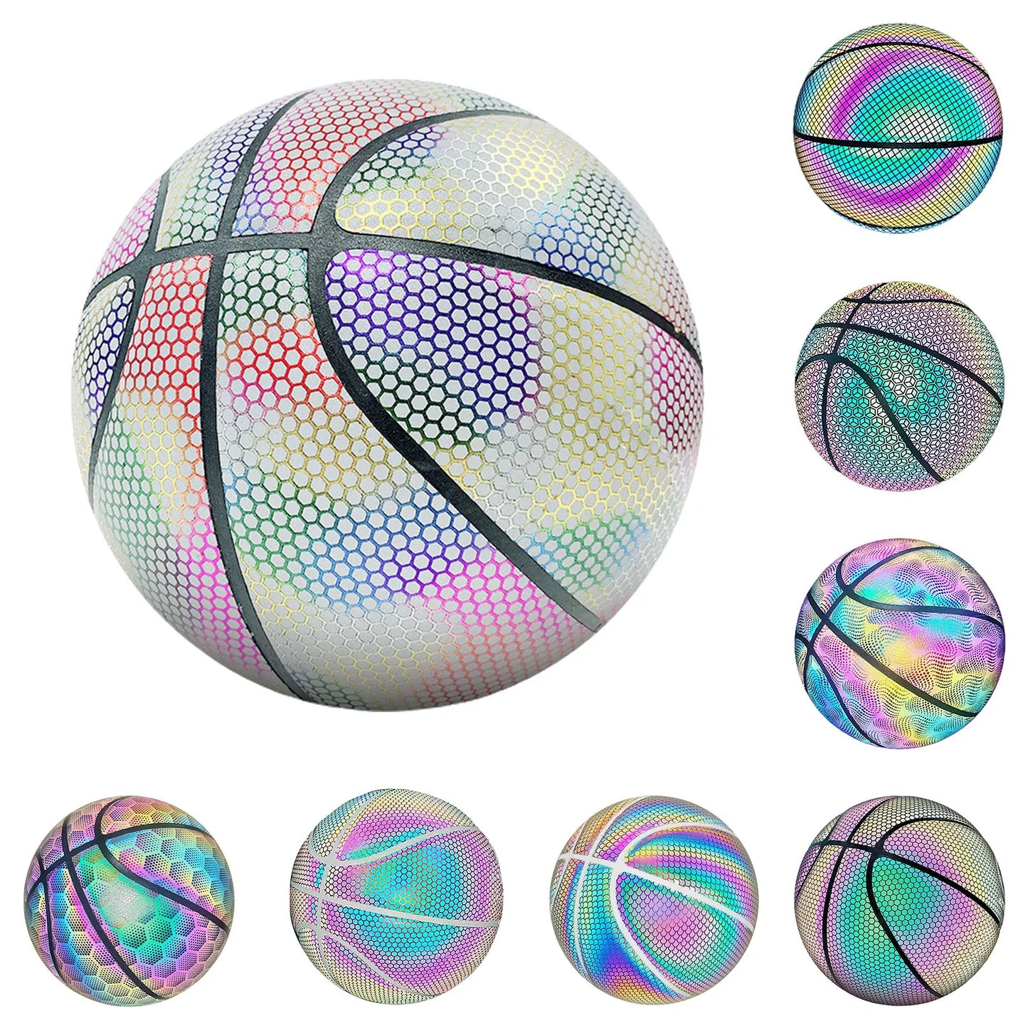 Luminous Basketball Reflective Lighted PU Wear-Resistant Glowing