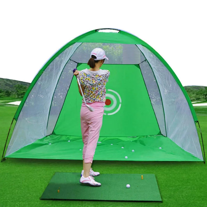 Indoor 2M Golf Practice Net Tent Golf Hitting Cage