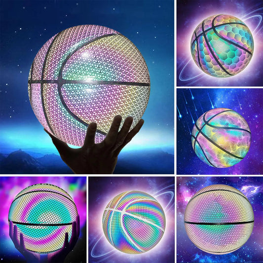 Luminous Basketball Reflective Lighted PU Wear-Resistant Glowing