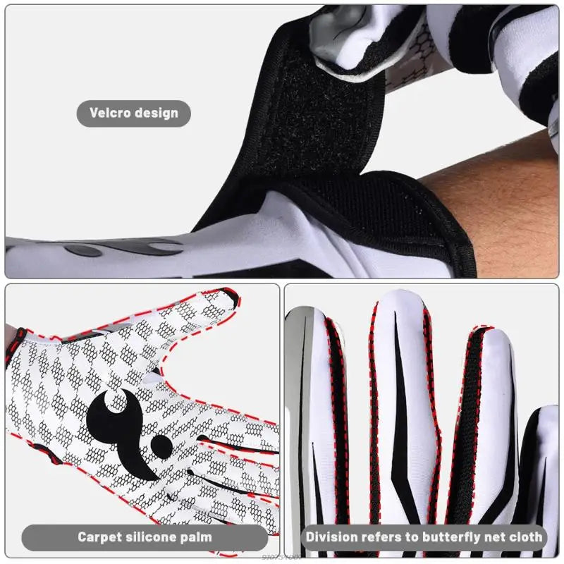 Youth Baseball Batting Gloves American Football Non-slip Gloves