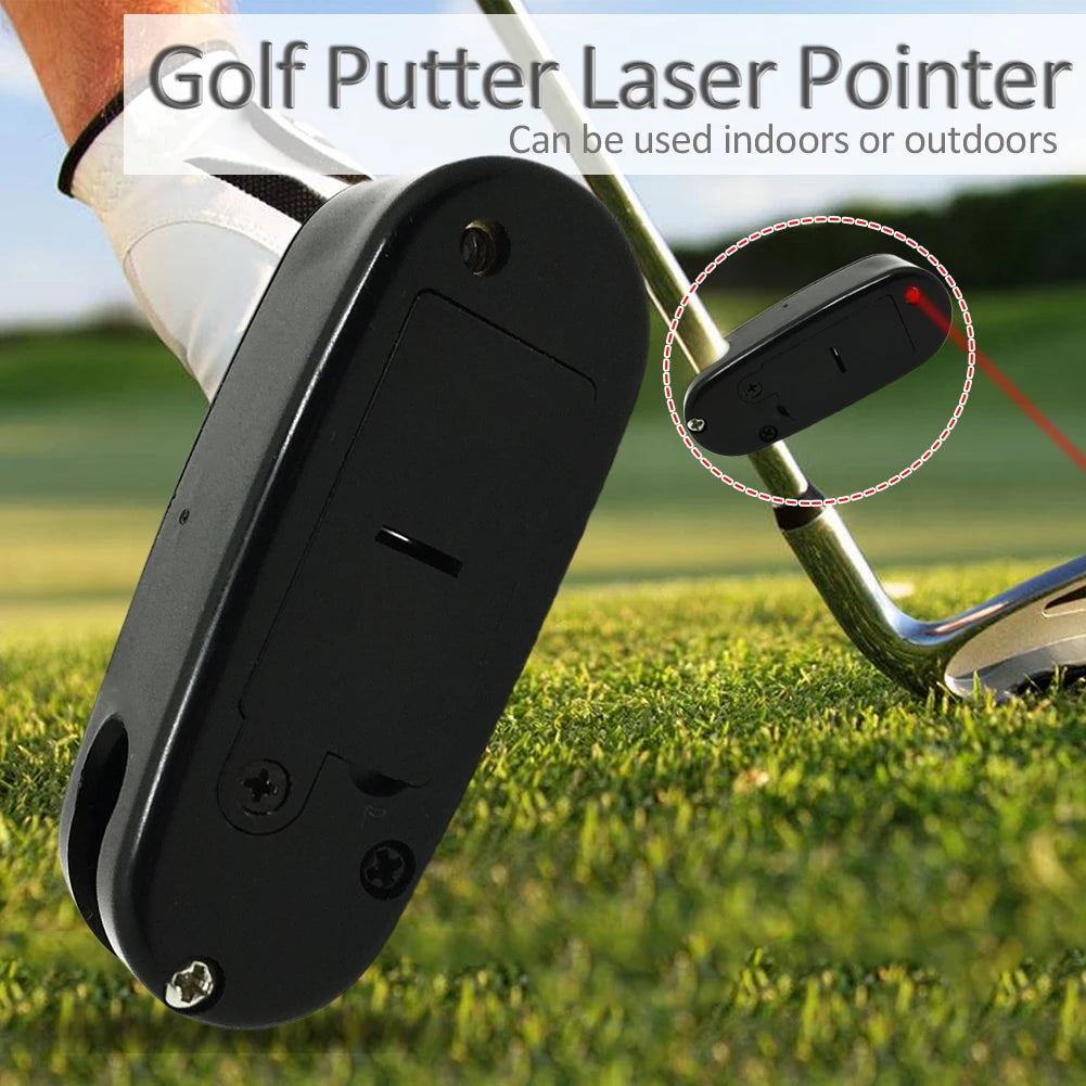 Black Golf Putter Laser Pointer Putting Training Aim Line Corrector Improve Aid Tool