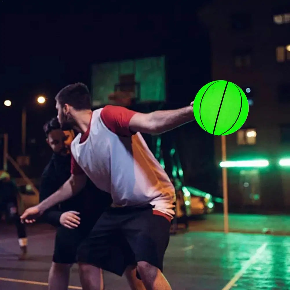 Luminous Basketball Holographic Reflective Wear-Resistant Glowing Night