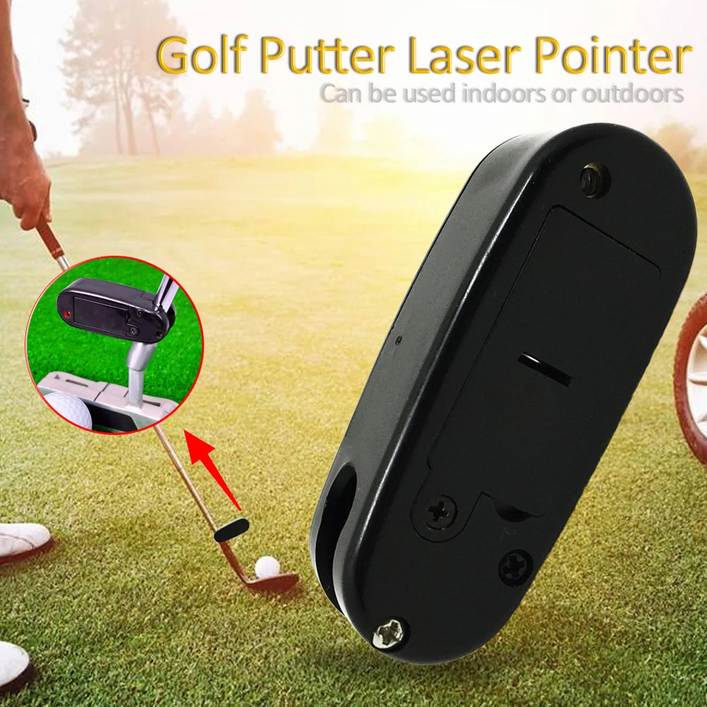 Mini Black Golf Putter Laser Pointer Putting Training Aim Line Corrector