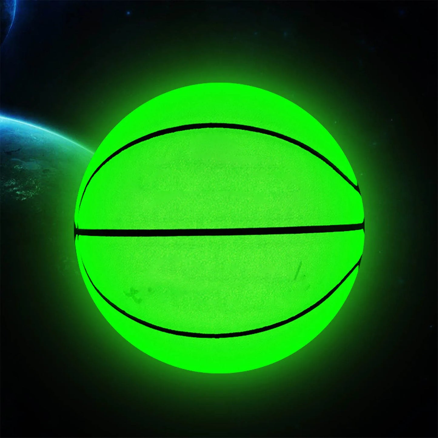 Luminous Basketball Holographic Reflective Wear-Resistant Glowing Night