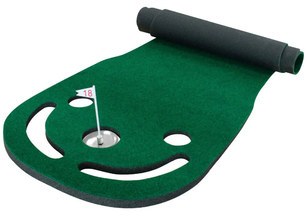 Putting Green Mats Set for Golf Putting Use Included 1 Putter & 3 Balls