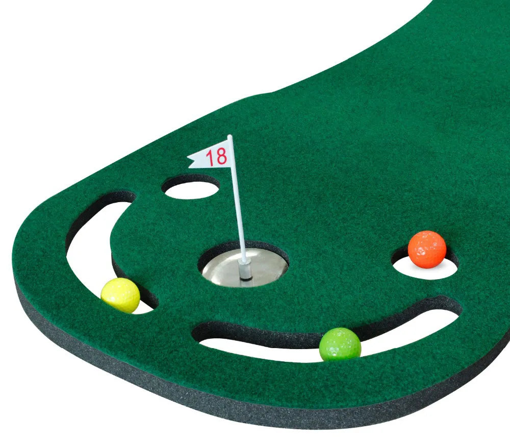 Putting Green Mats Set for Golf Putting Use Included 1 Putter & 3 Balls