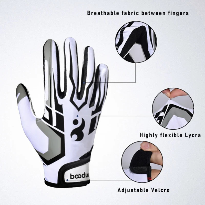 Professional Football Breathable Anti-slip Soccer Baseball Gloves