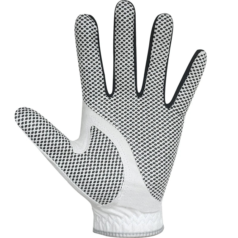 Men's Golf Glove One Pc Pair 2 Color Cool Comfortable Blue White left right hand