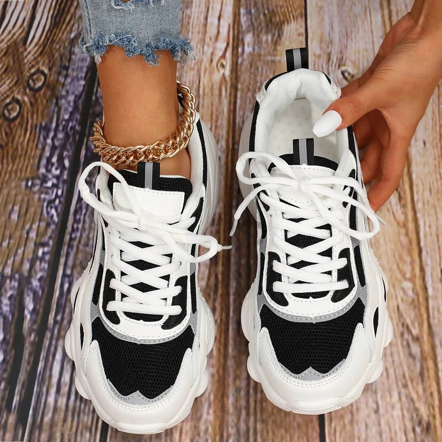 Tennis Shoes For Women Sports Sneakers Platform Sneakers