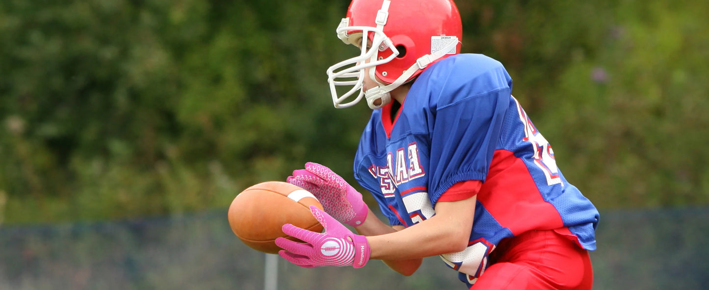 HANDLANDY Youth American Football Sticky Wide Receiver Gloves