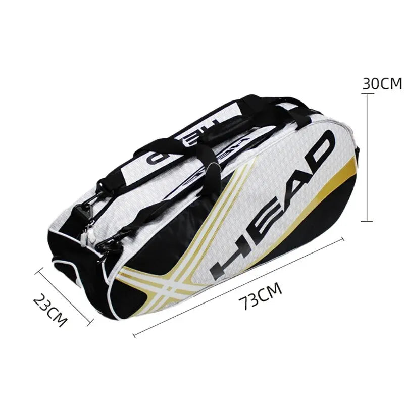 Tennis Rackets Bag Large Capacity 3-6 Pieces Tennis Backpack Badminton