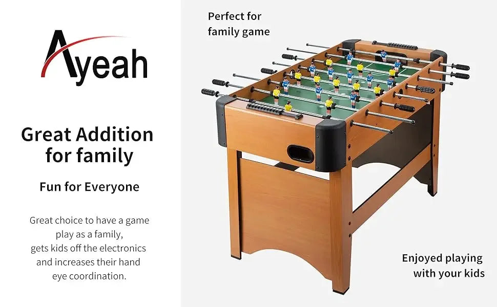 48 Inches Foosball Table - 4 FT Soccer Game Regulation