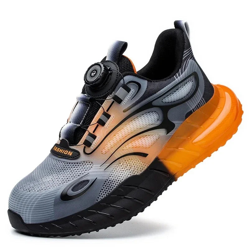 Men Sport Safety Shoes Cushion Sneakers Anti-Puncture