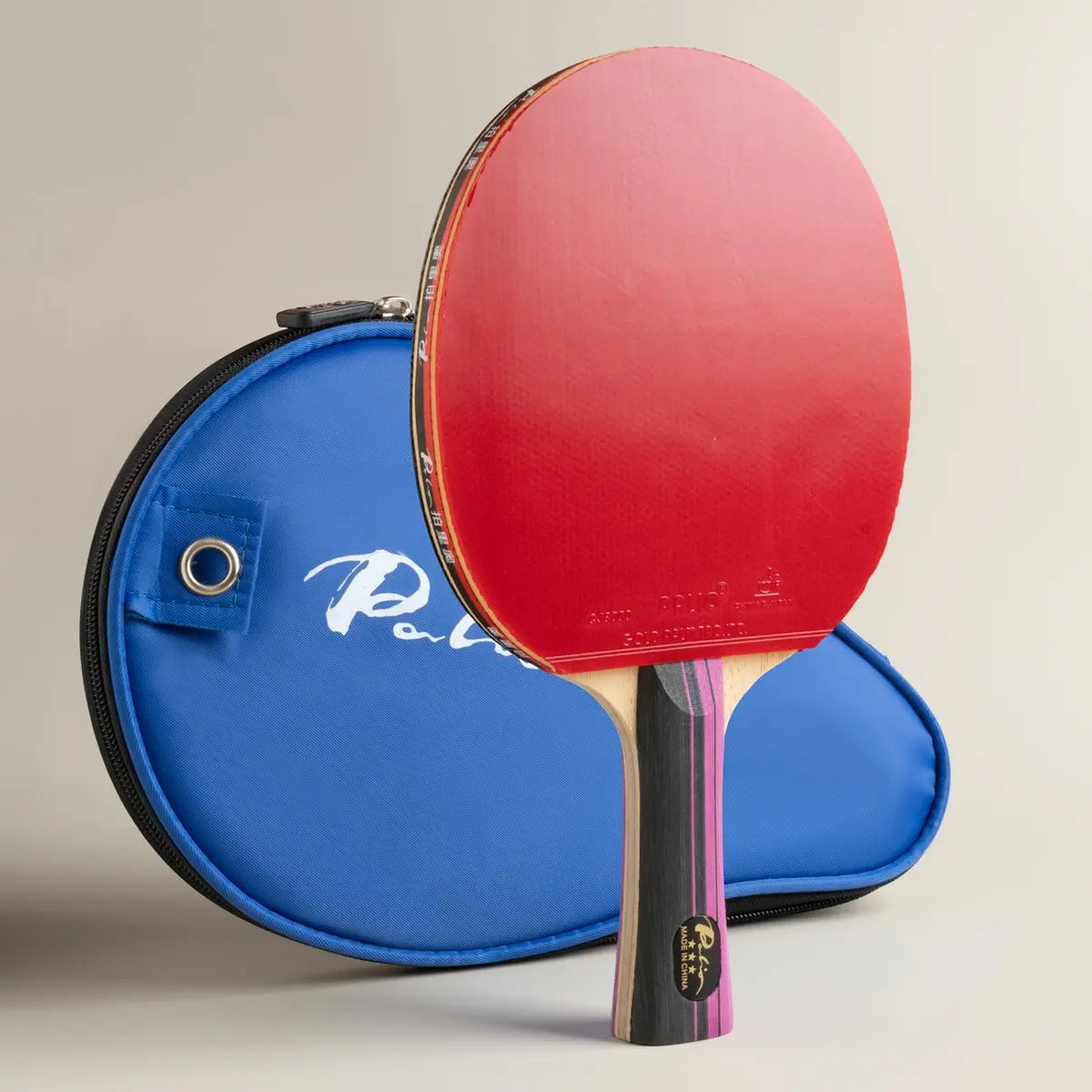 3 Stars Carbon Table Tennis Racket with CJ8000 Rubber Loop Ping Pong Bat with Bag