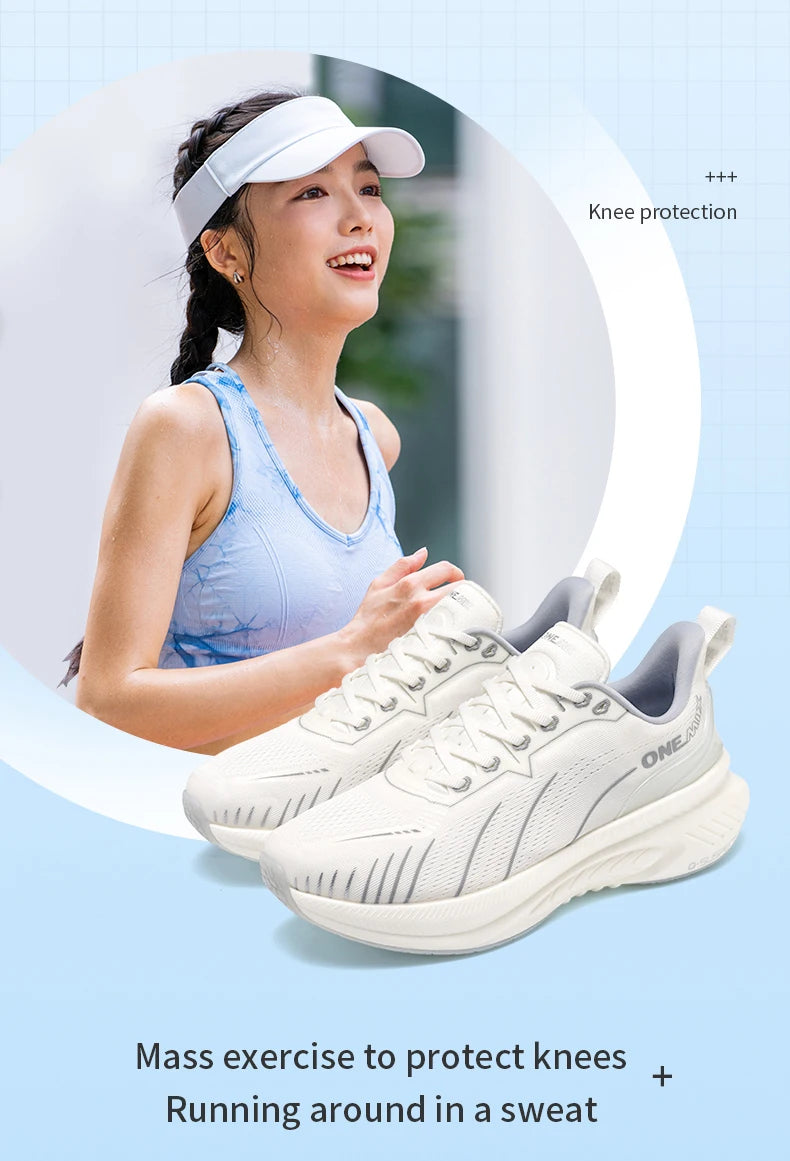 ONEMIX Cushioning Running Shoes Lace Up Women Non-slip