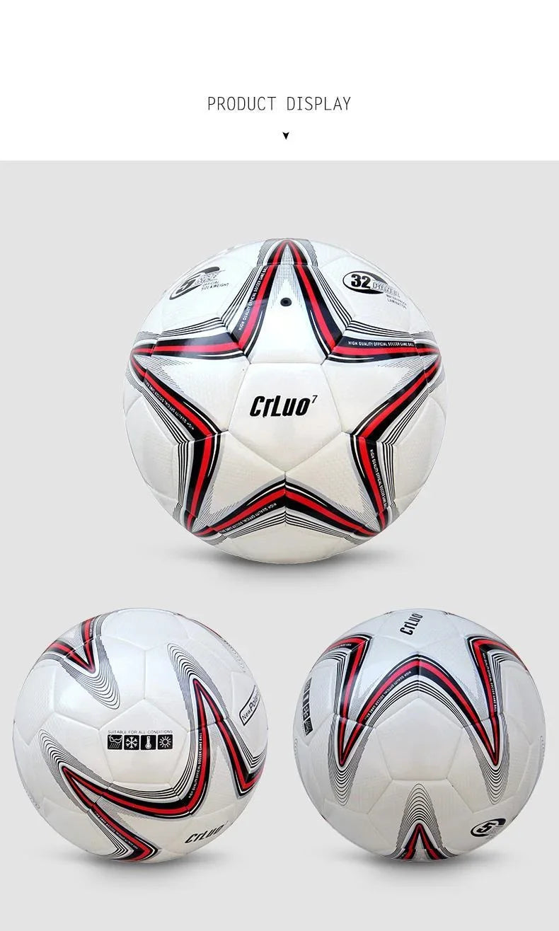 Machine Stitched Standard Size 5 Soccer Ball